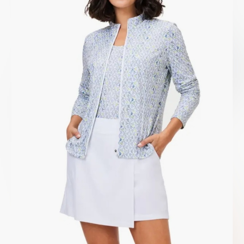 NIC+ZOE Set Jacket And Tank Top Kaleidescope Graphic